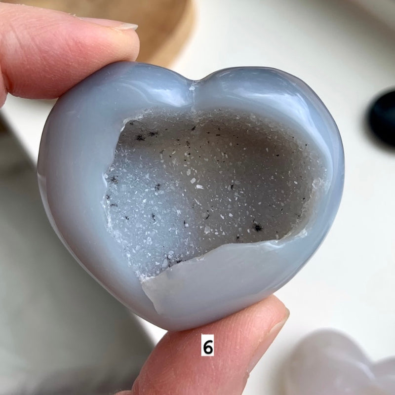 Druzy Agate Crystal Hearts - You Pick!