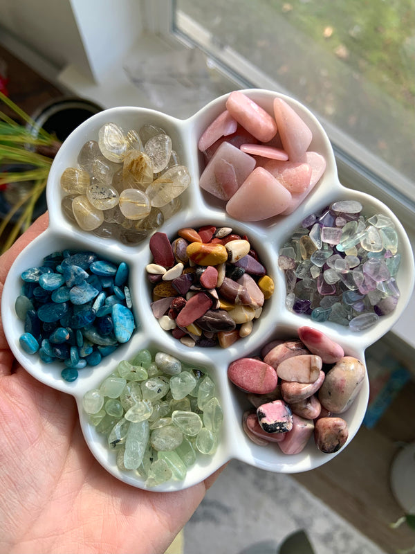 Crystal Chips + Small Tumbles in Bulk - 26 Stones