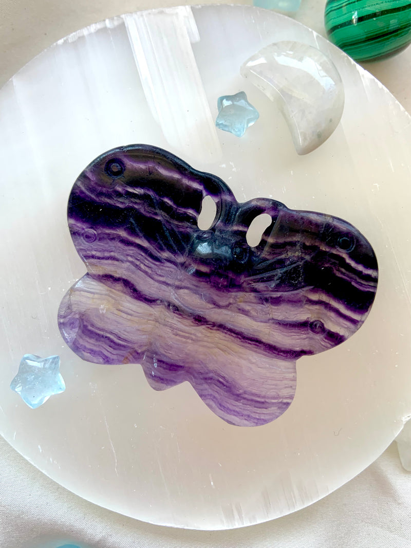 Hand Carved Fluorite Butterfly