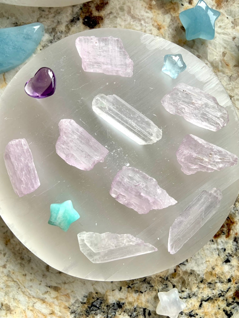 Gemmy KUNZITE + HIDDENITE Crystals