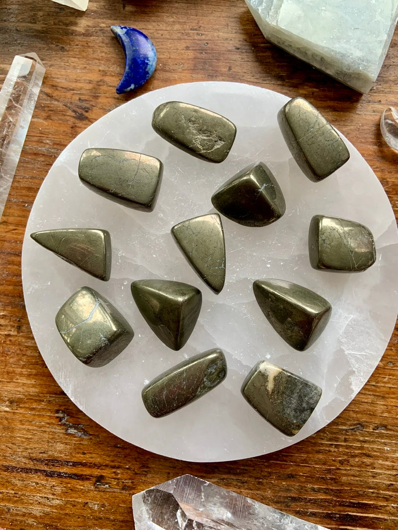 PYRITE Tumbled Stones