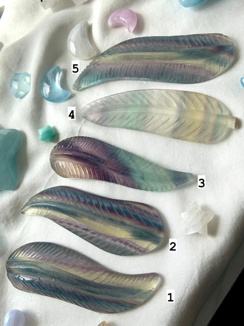 Rainbow Fluorite Feathers