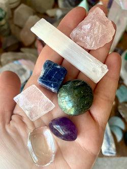 Beginner Crystal Set ~ 7 Stones from around the world