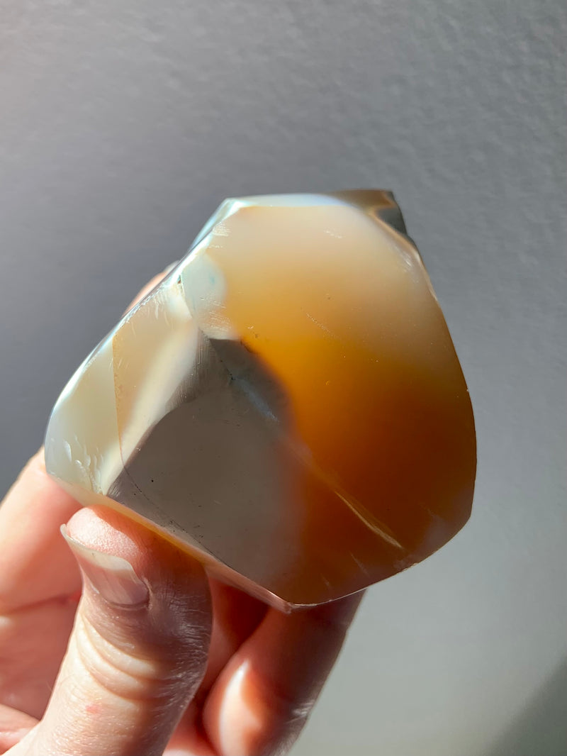 Orca Agate Carnelian Flame