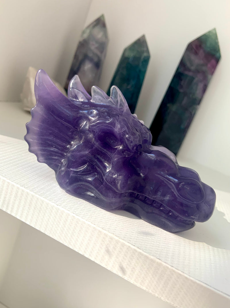 Purple Fluorite Dragon