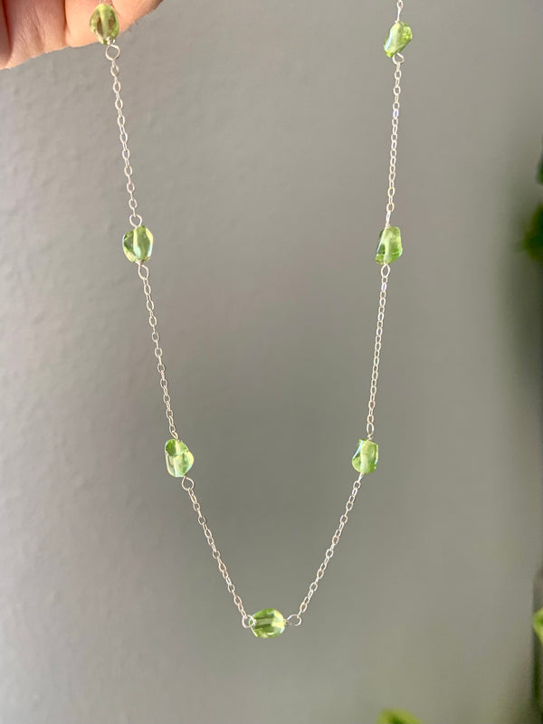 Peridot Satellite Necklace