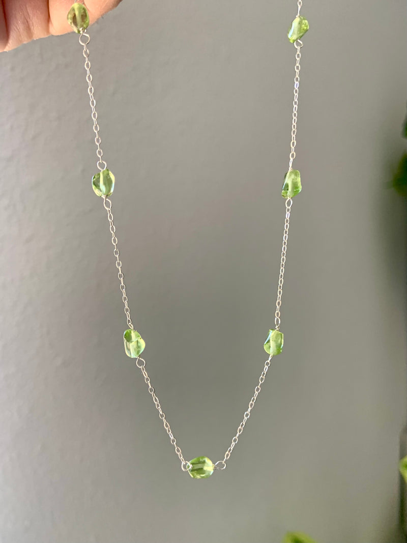 Peridot Satellite Necklace