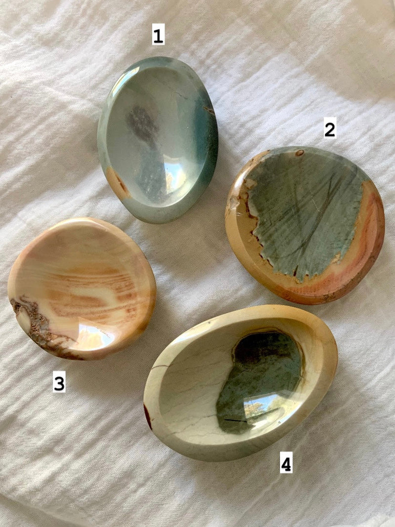 Blue Polychrome Jasper Bowl