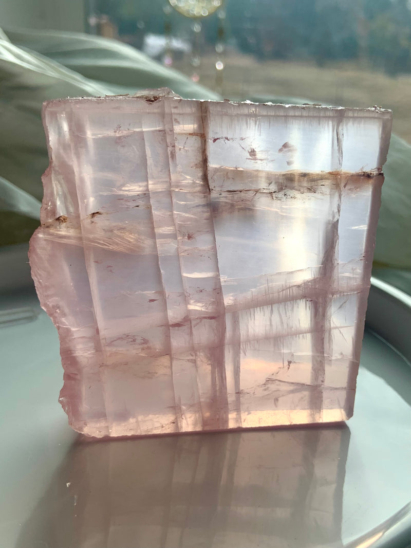 Star Rose Quartz Slab from Mozambique