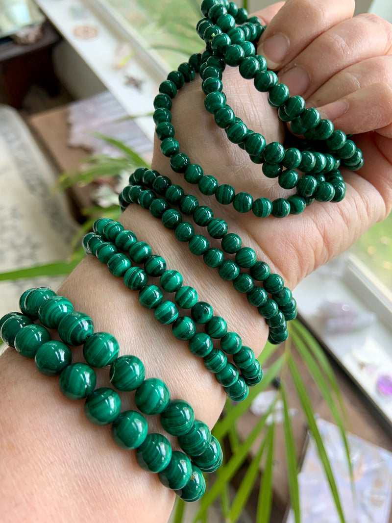 Gemstone Bracelet, Green Jade