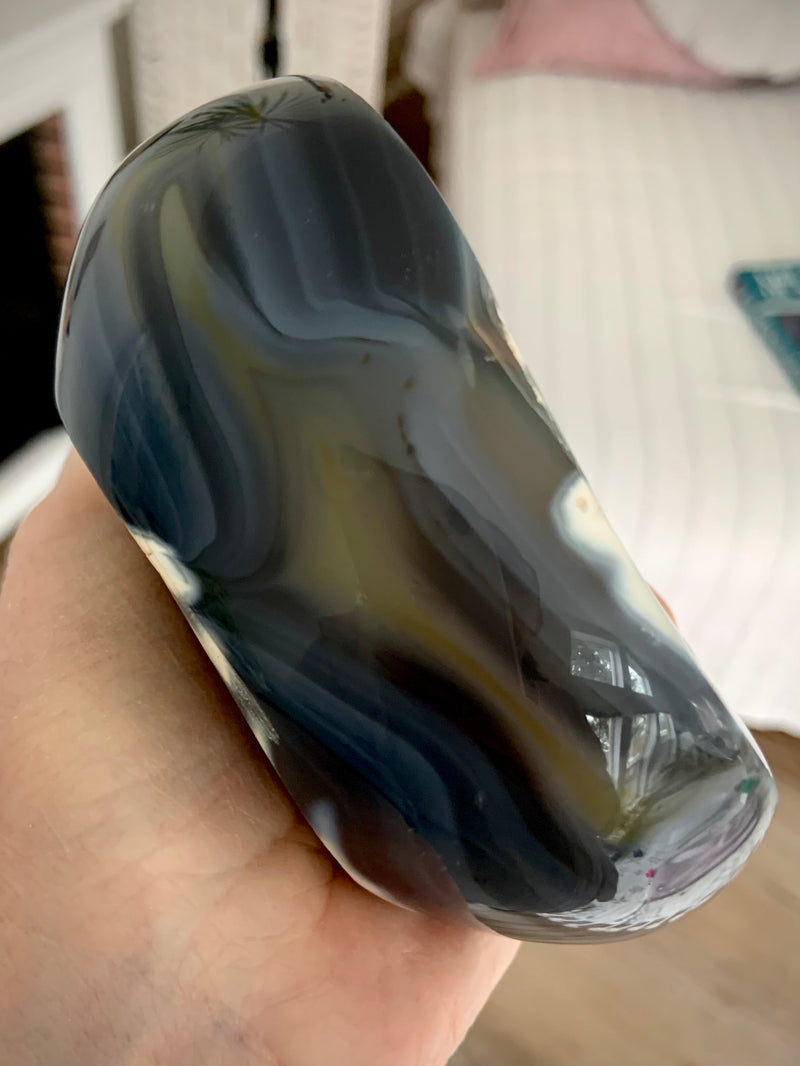 Orca Agate Offering Bowl