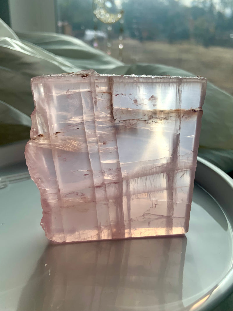 Star Rose Quartz Slab from Mozambique