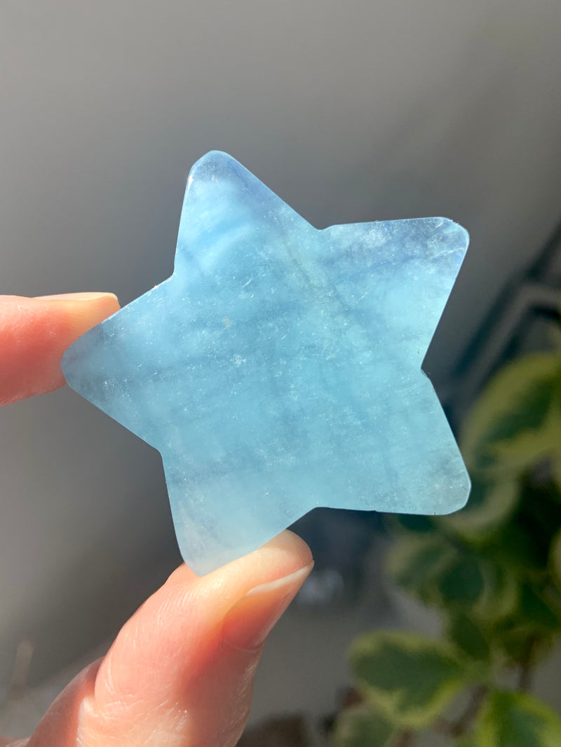 Aquamarine Crystal Moons + Stars