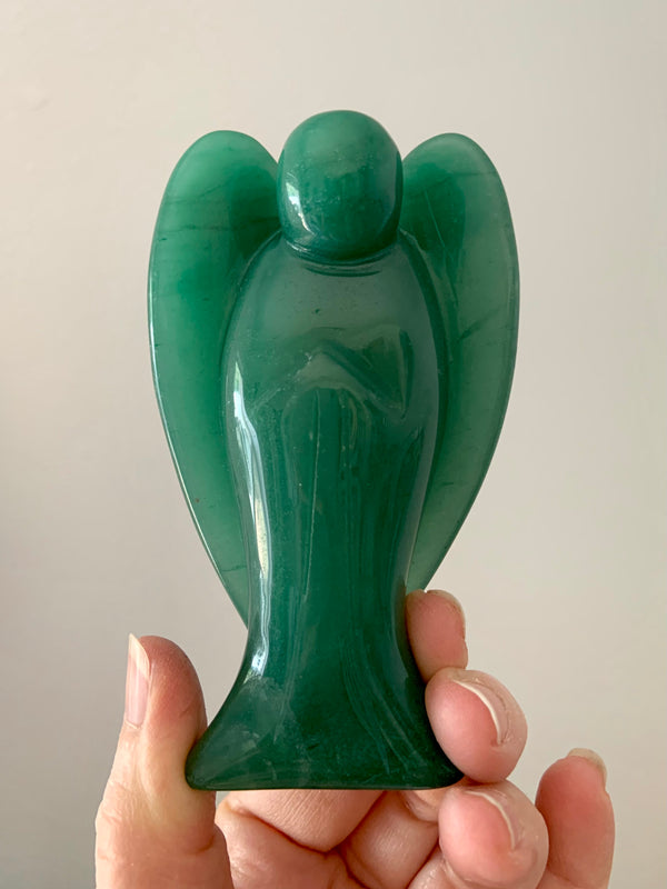 Big Green Aventurine Angel Figurine