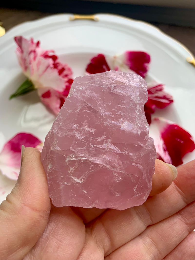 High Quality Rose Quartz Chunk