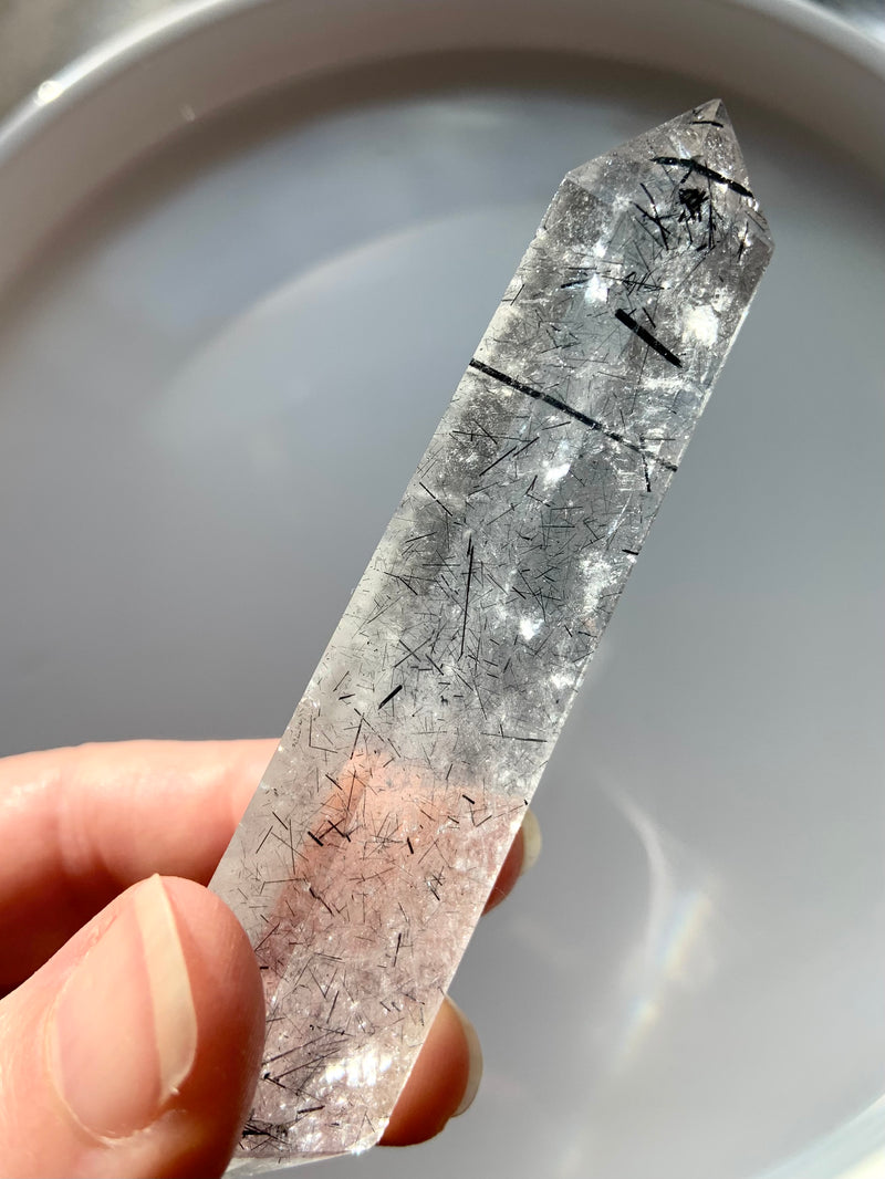 Black Tourmaline Rutilated Quartz DT