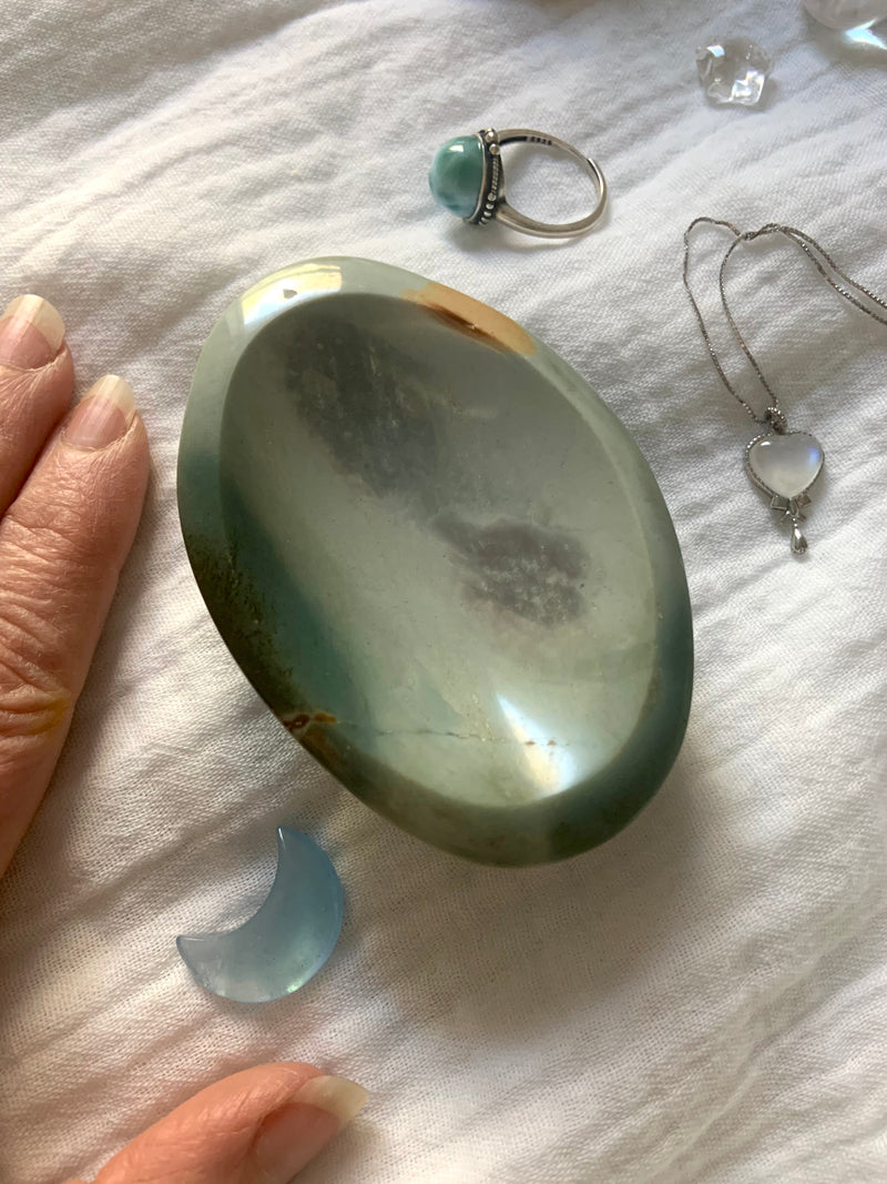 Blue Polychrome Jasper Bowl