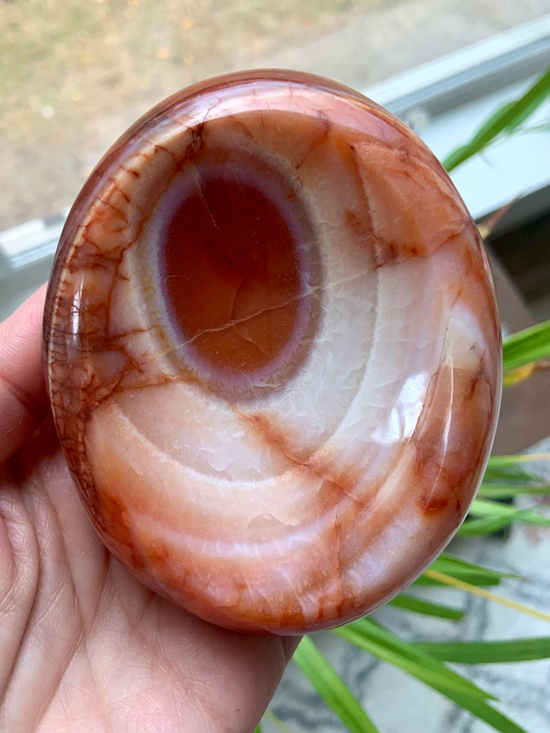 Carnelian Offering Bowl with Bullseye