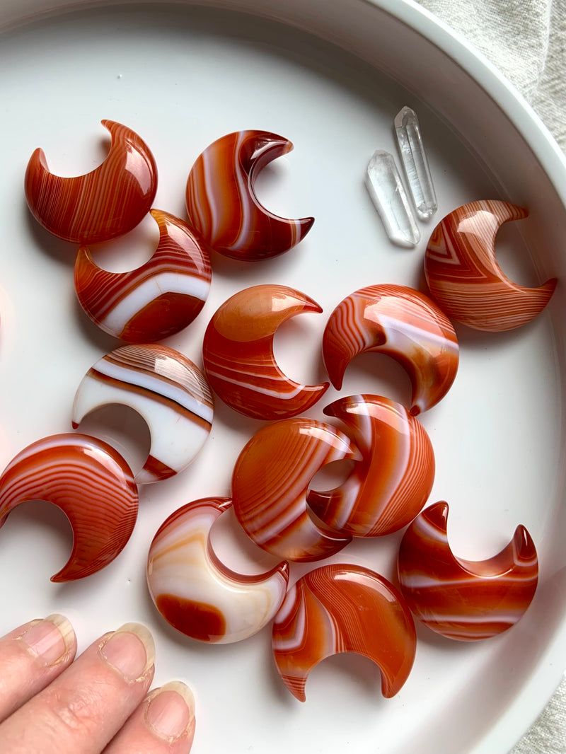 Banded Carnelian Moon