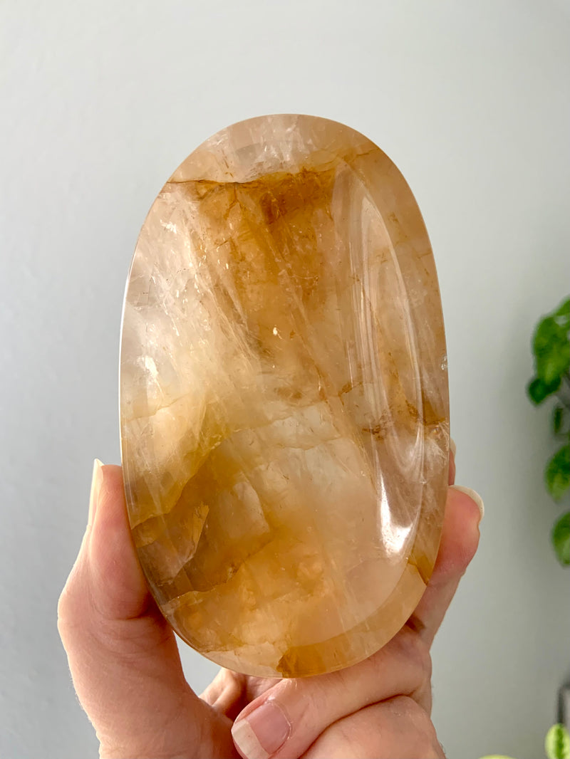 Golden Healer Crystal Quartz Bowl