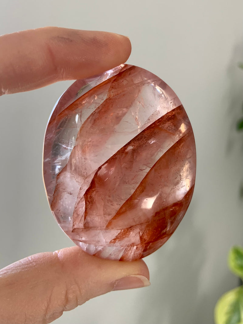 Fire Quartz Palmstone