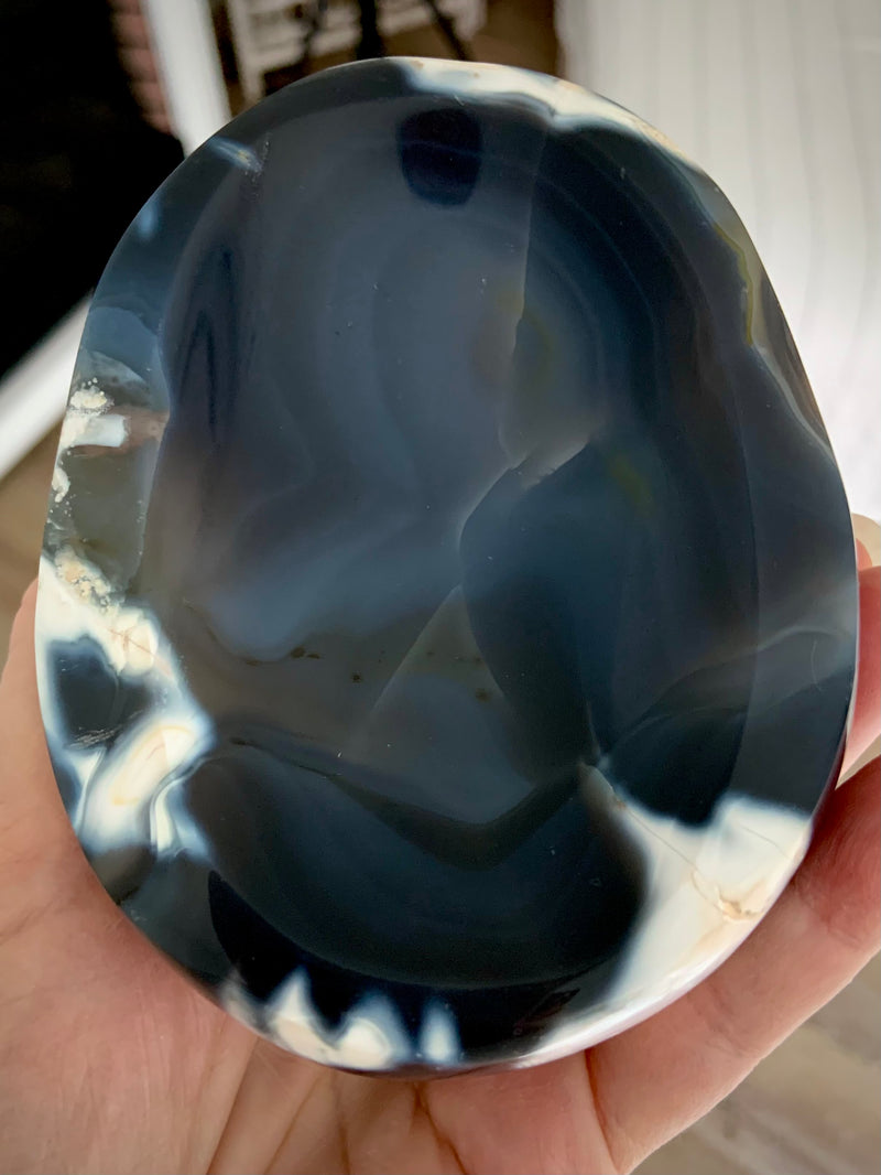 Orca Agate Offering Bowl