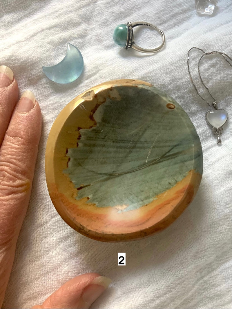 Pastel Polychrome Jasper Bowls