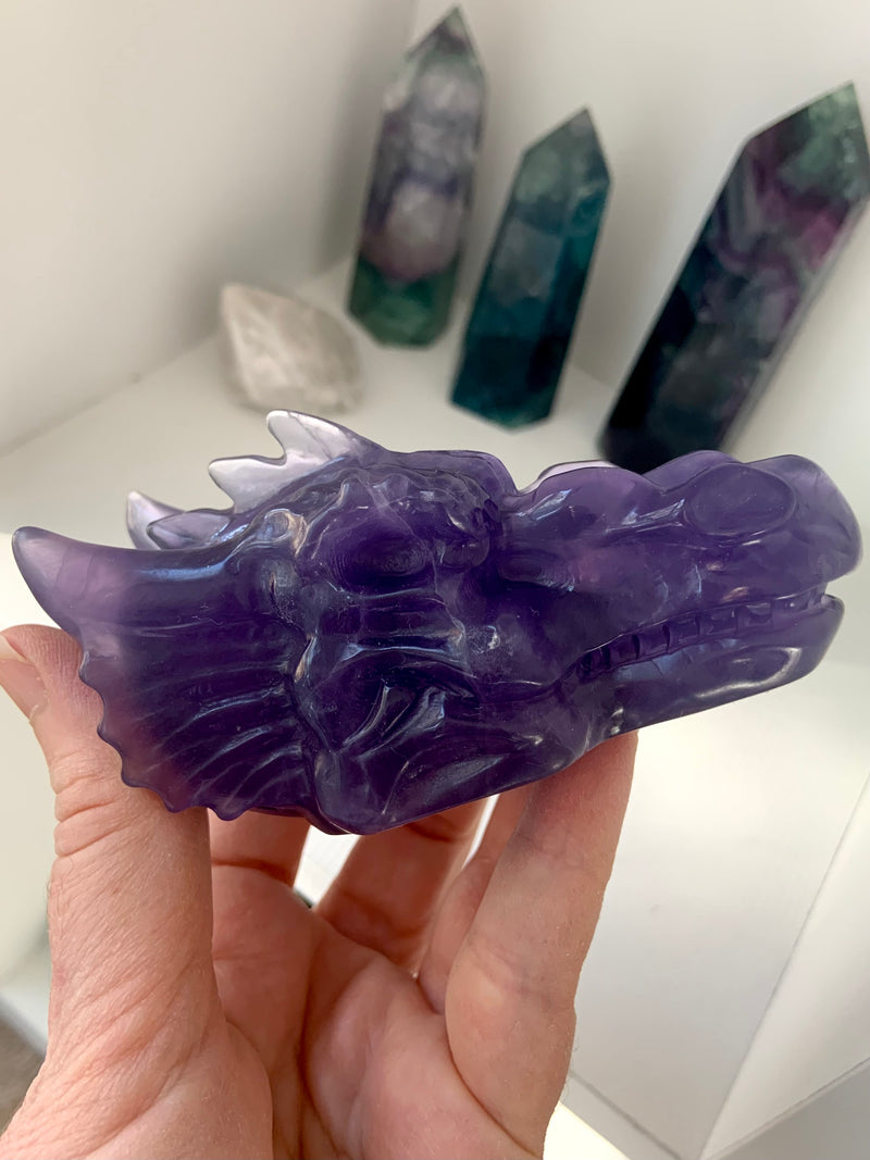 Purple Fluorite Dragon