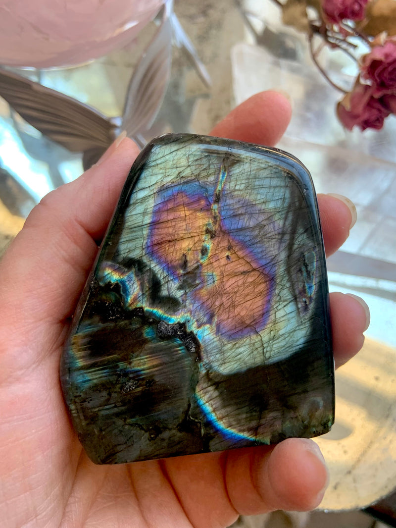 Rare Rainbow Labradorite Freeform