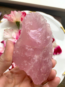 Gemmy High Quality Rose Quartz Chunk