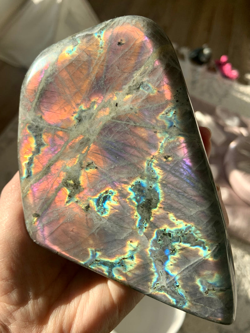 Fiery Sunset Labradorite Freeform