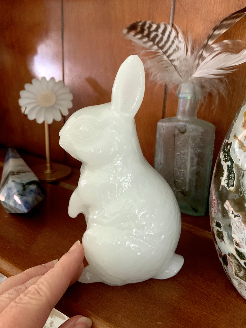 White Jade Bunny Carving