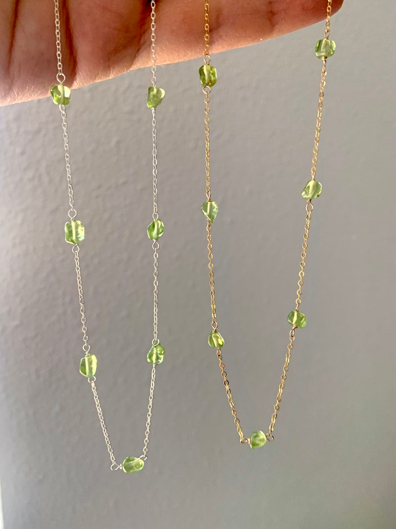 Peridot Satellite Necklace