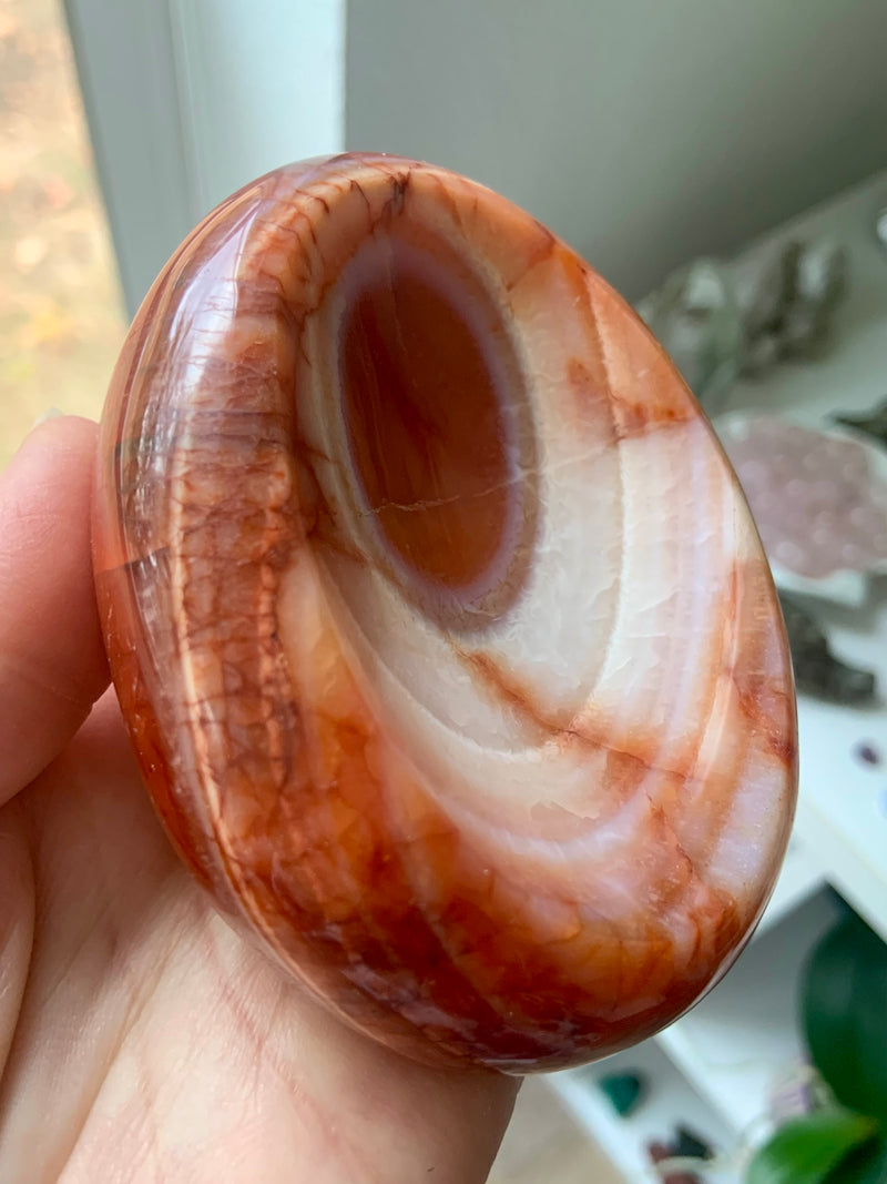 Carnelian Offering Bowl with Bullseye