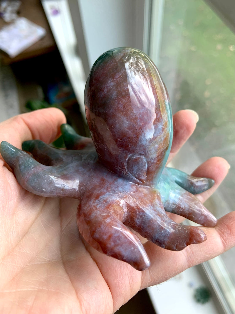 Ocean Jasper Crystal Octopus