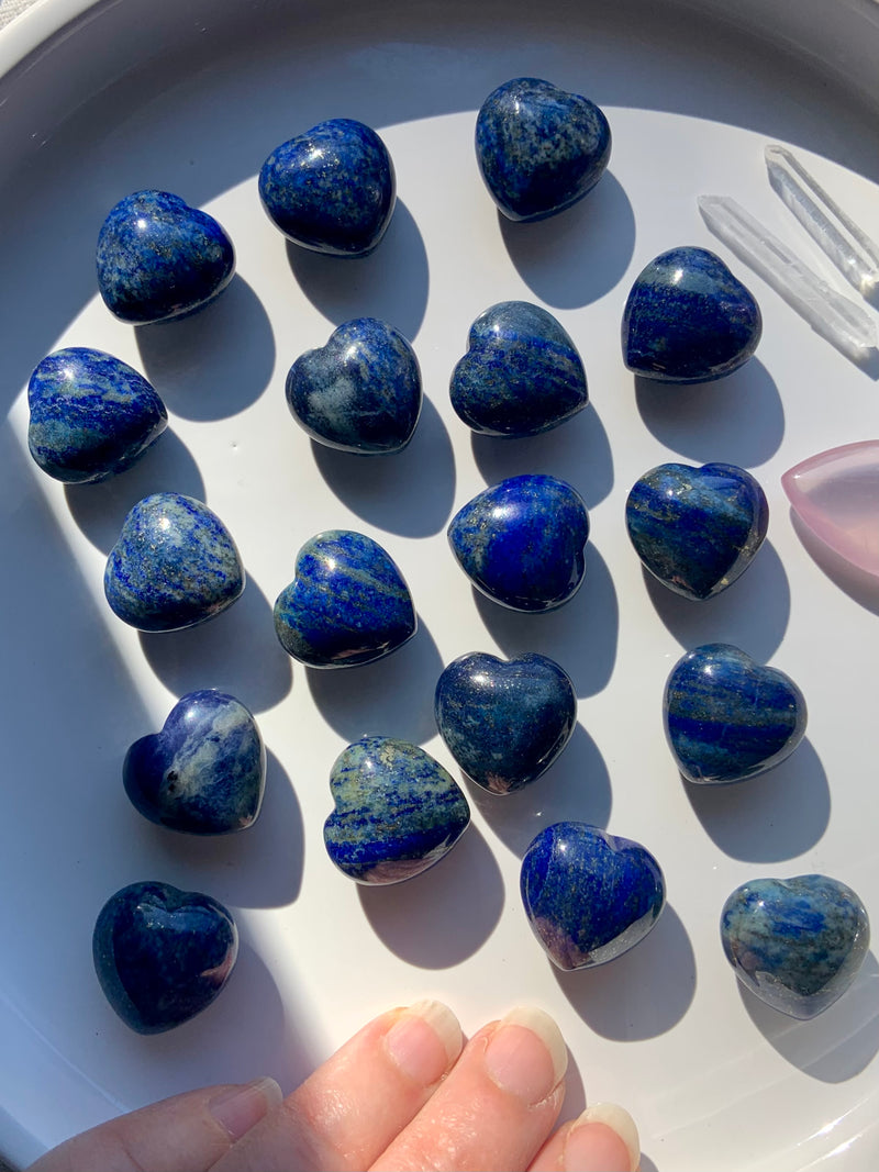 Mini Lapis Lazuli Hearts