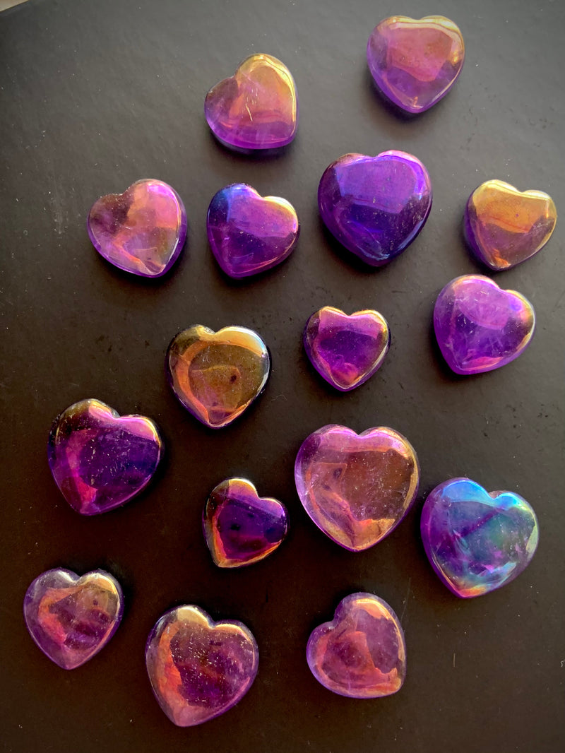 Aura Amethyst Moons, Stars + Hearts