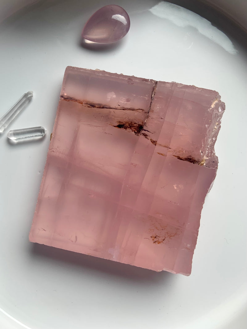 Star Rose Quartz Slab from Mozambique