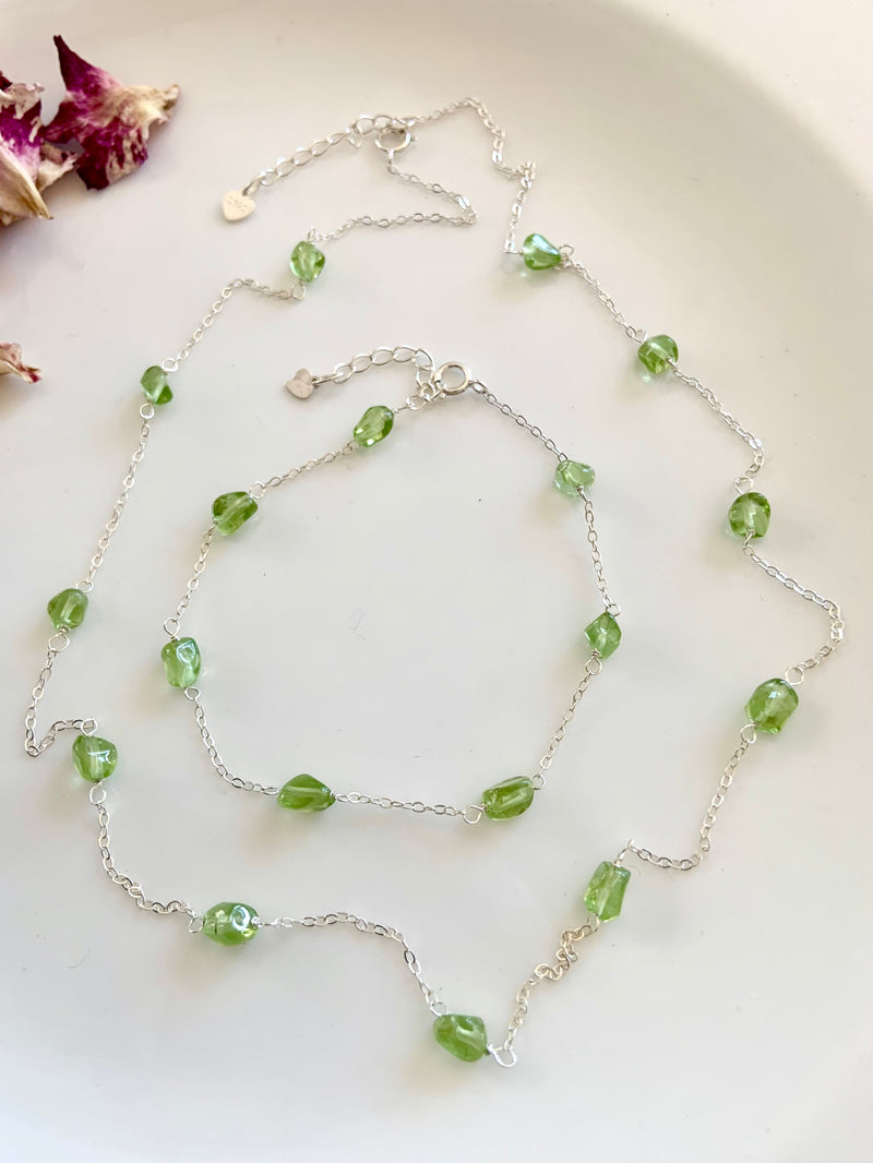 Peridot Satellite Necklace