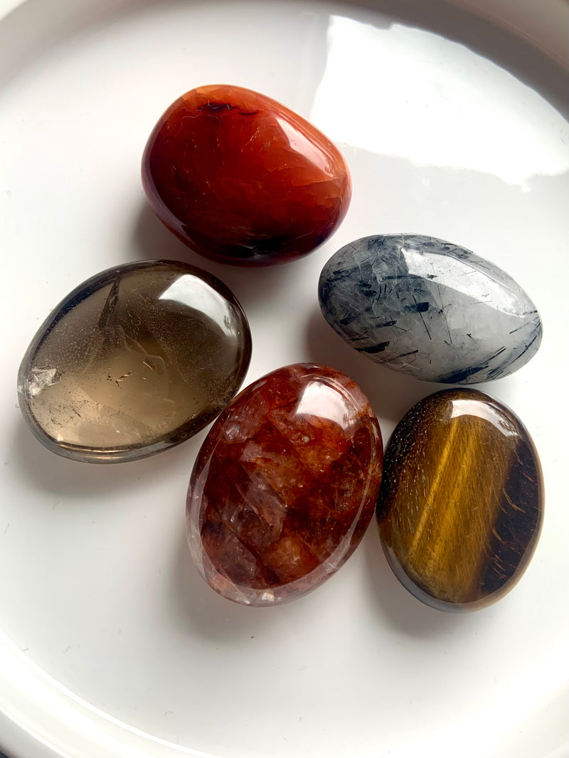 Palm Stone Set - Root, Sacral + Solar Plexus Chakras