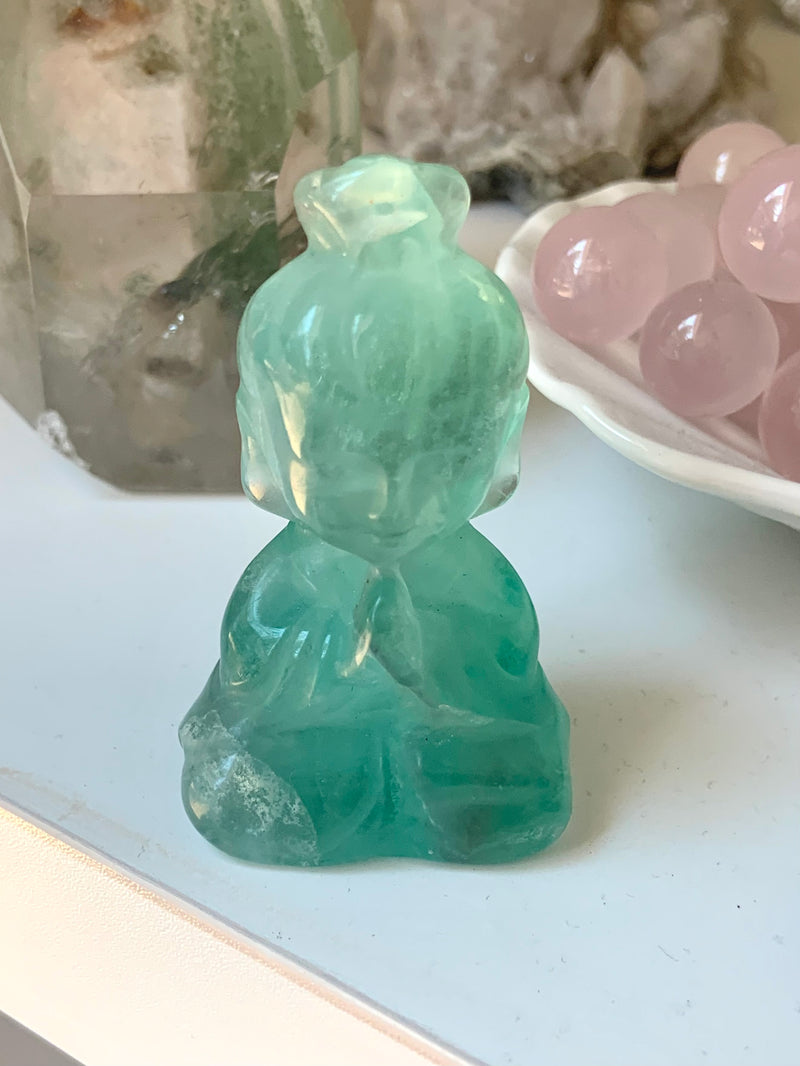 Fluorite Crystal Quan Yin