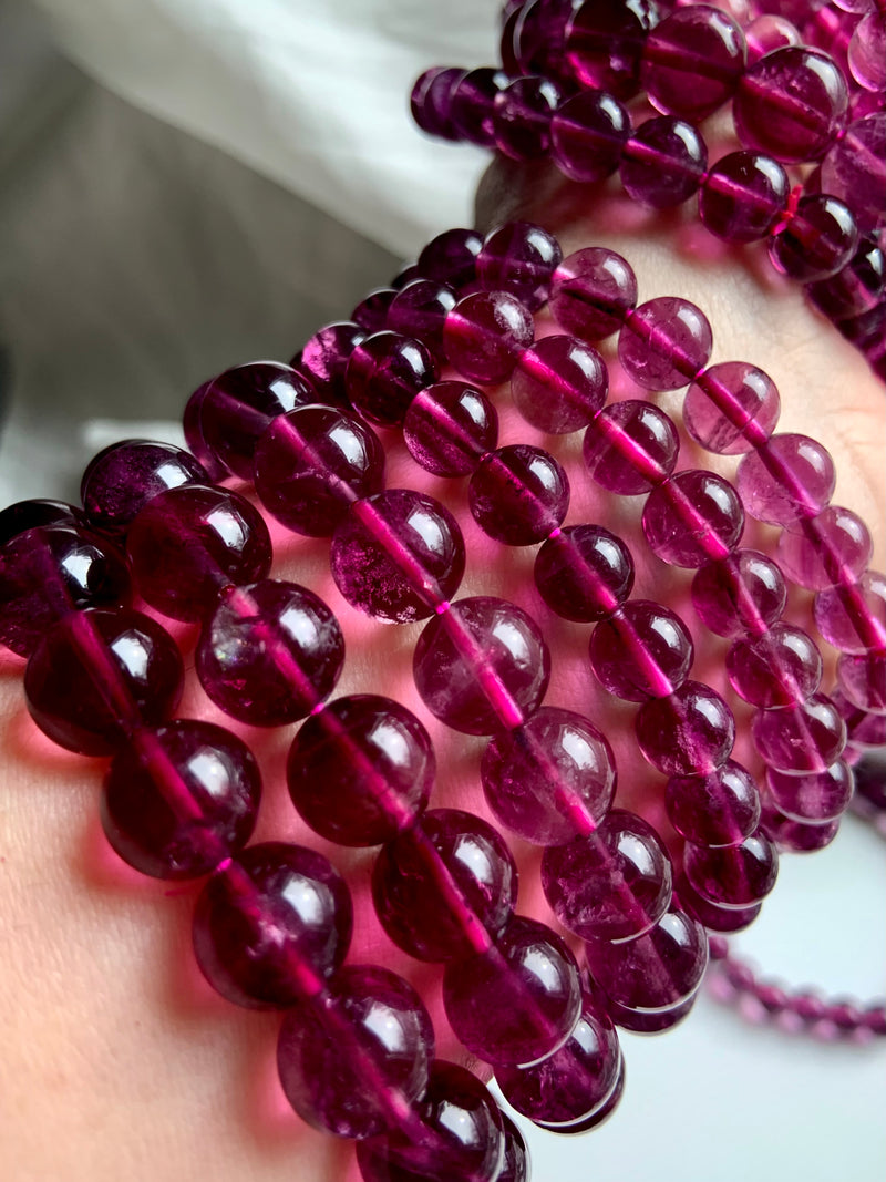 Rare Magenta Fluorite Bracelets