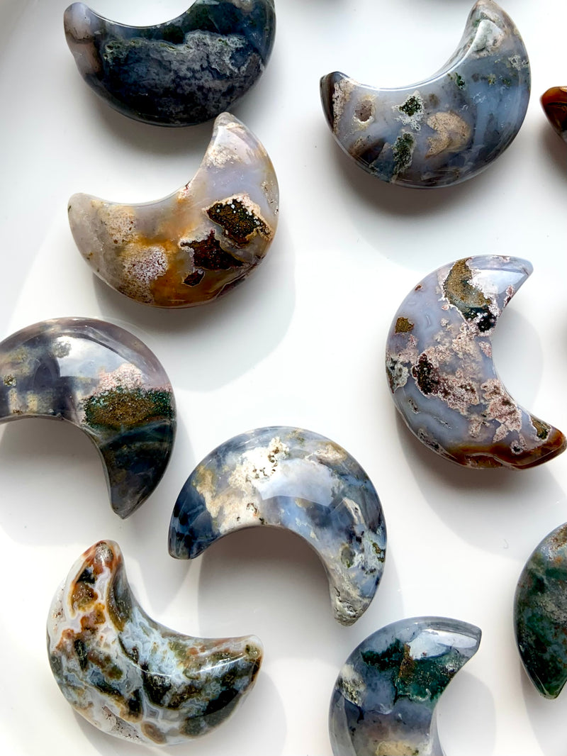 Cosmic Ocean Jasper Moon and Stars