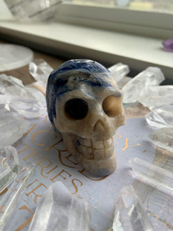 Sodalite Crystal Skull
