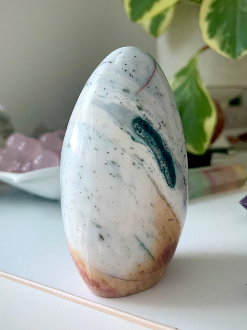 Ocean Jasper Freeform with Druzy