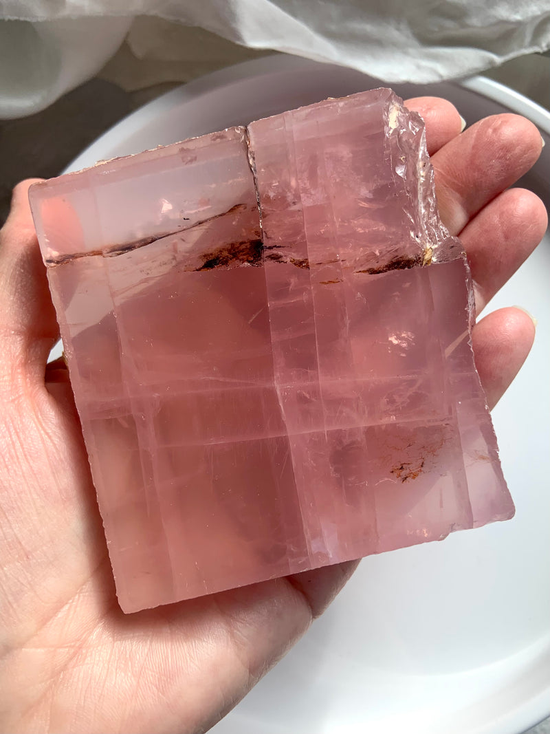 Star Rose Quartz Slab from Mozambique