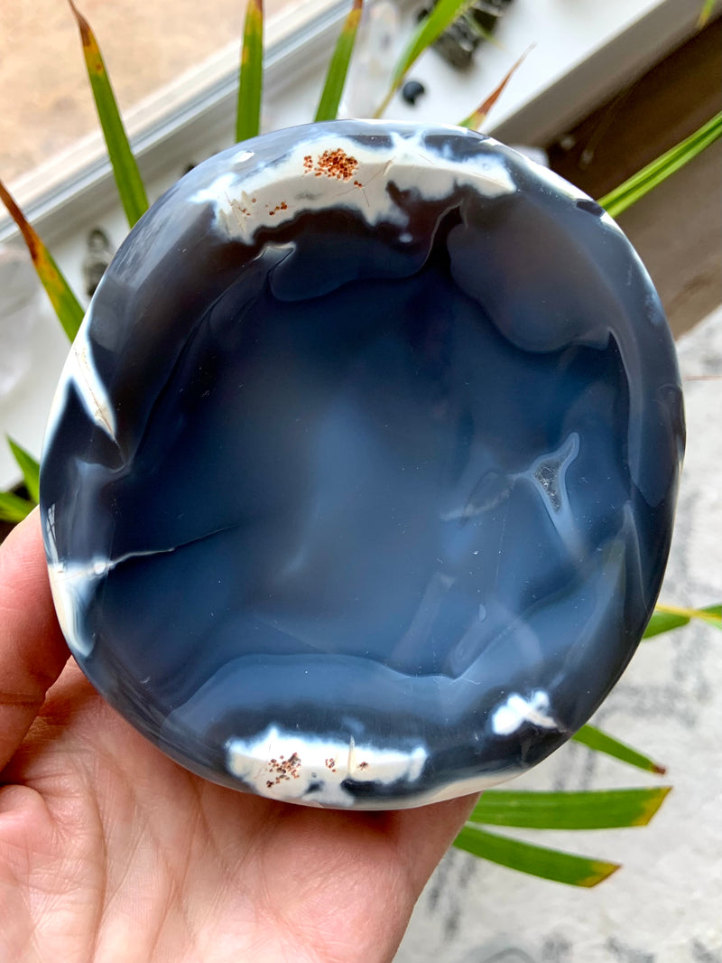 Orca Agate Offering Bowl