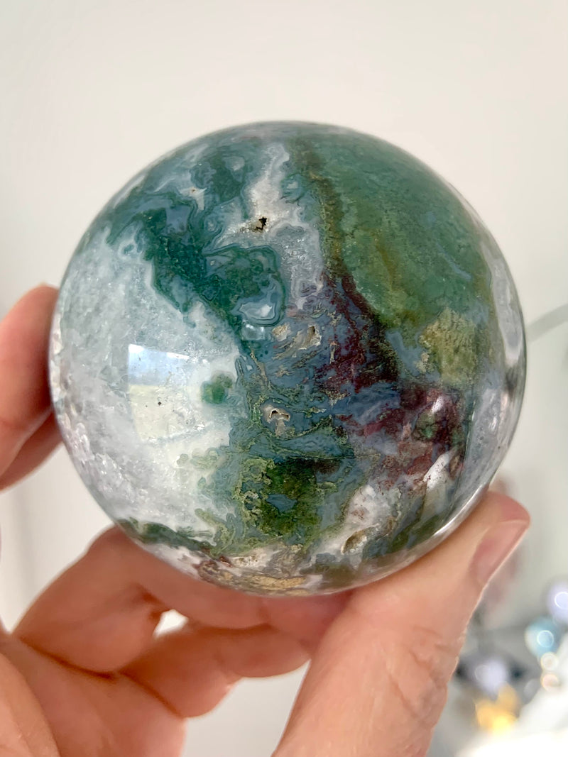 Stunning Moss Agate Sphere