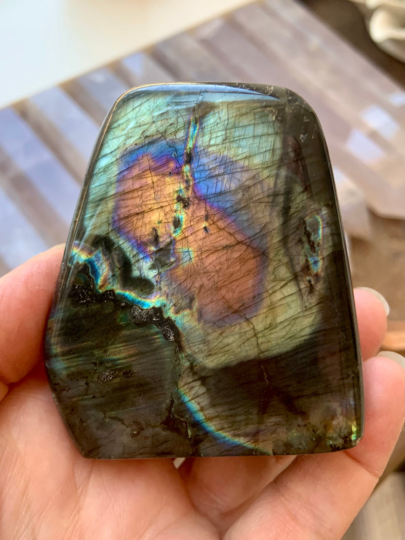 Rare Rainbow Labradorite Freeform