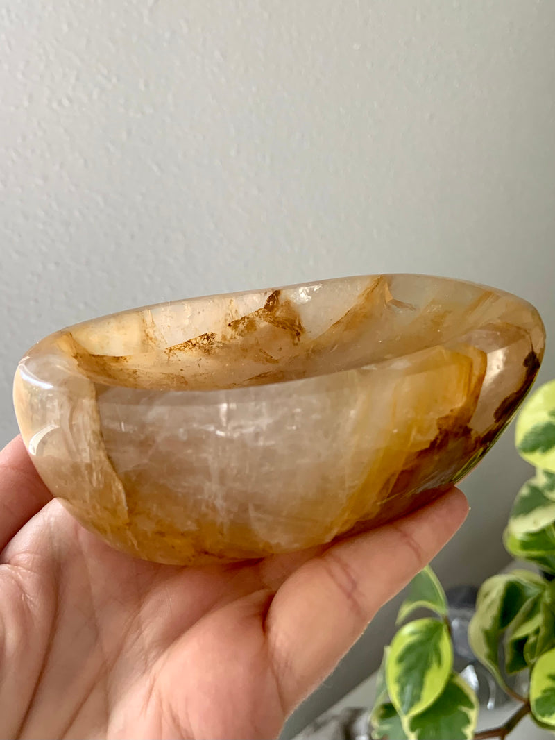 Golden Healer Crystal Quartz Bowl